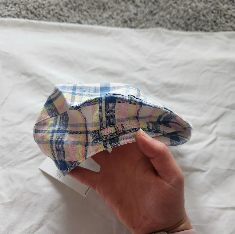 Janie and Jack Gingham Driver Cap